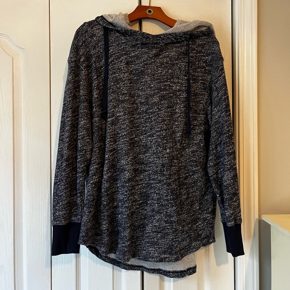 Mossimo Supply Co. Heathered Navy Hoodie - Picture 1 of 4